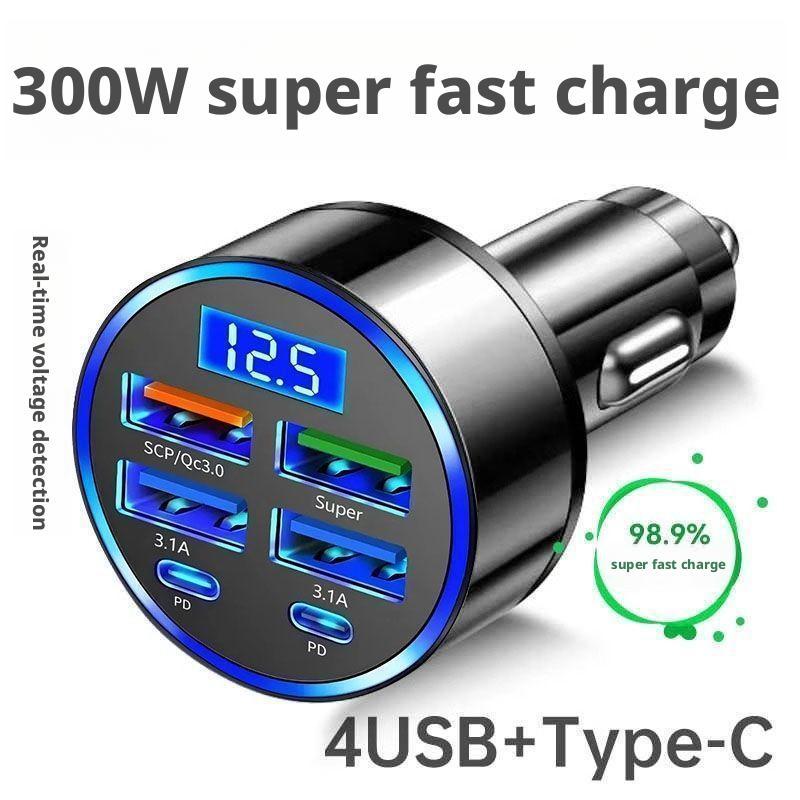 Usb C Hub - Carregador de carro 300W PD 6