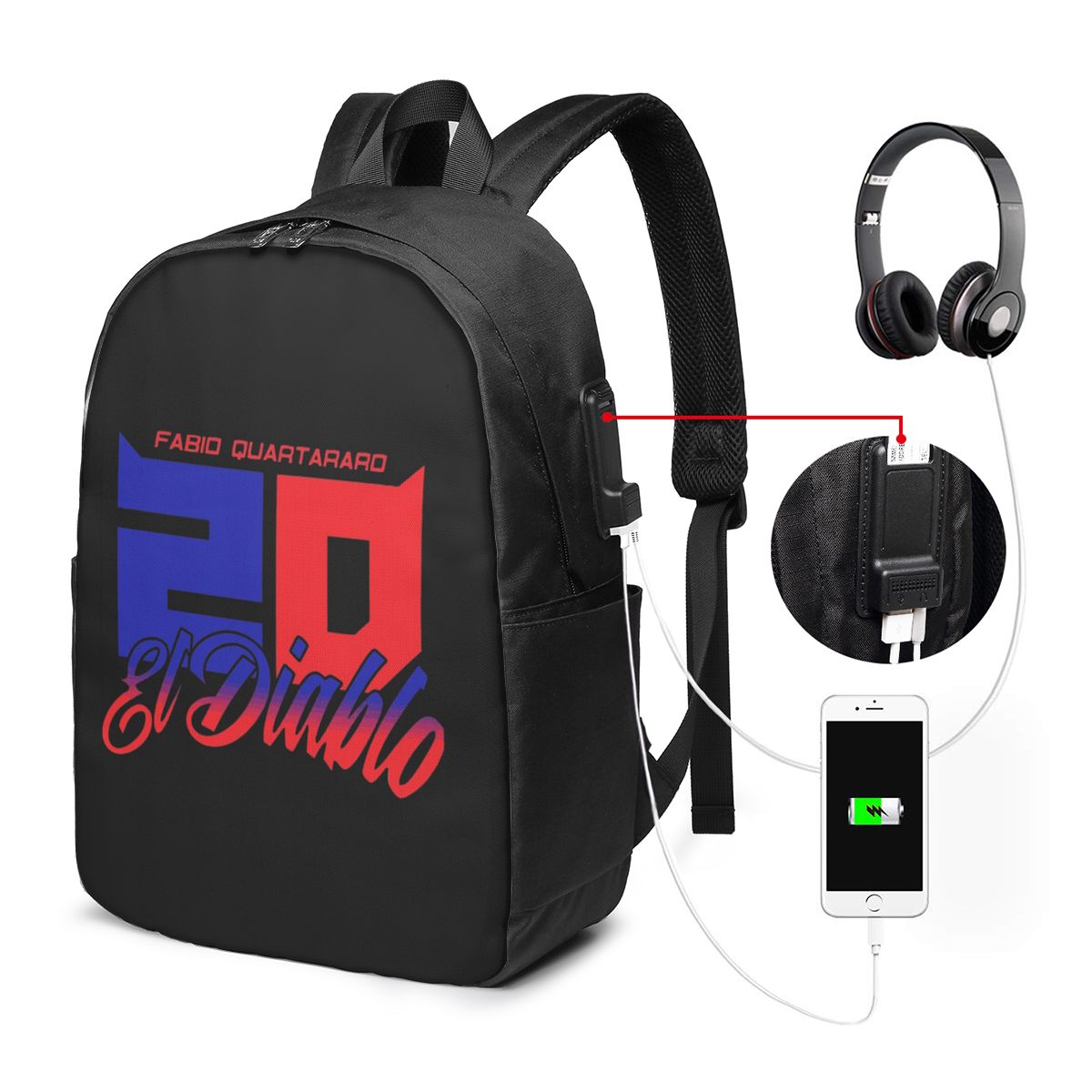 Mochila Fabio Quartararo El Di - Laptop Bag avaliação e preço