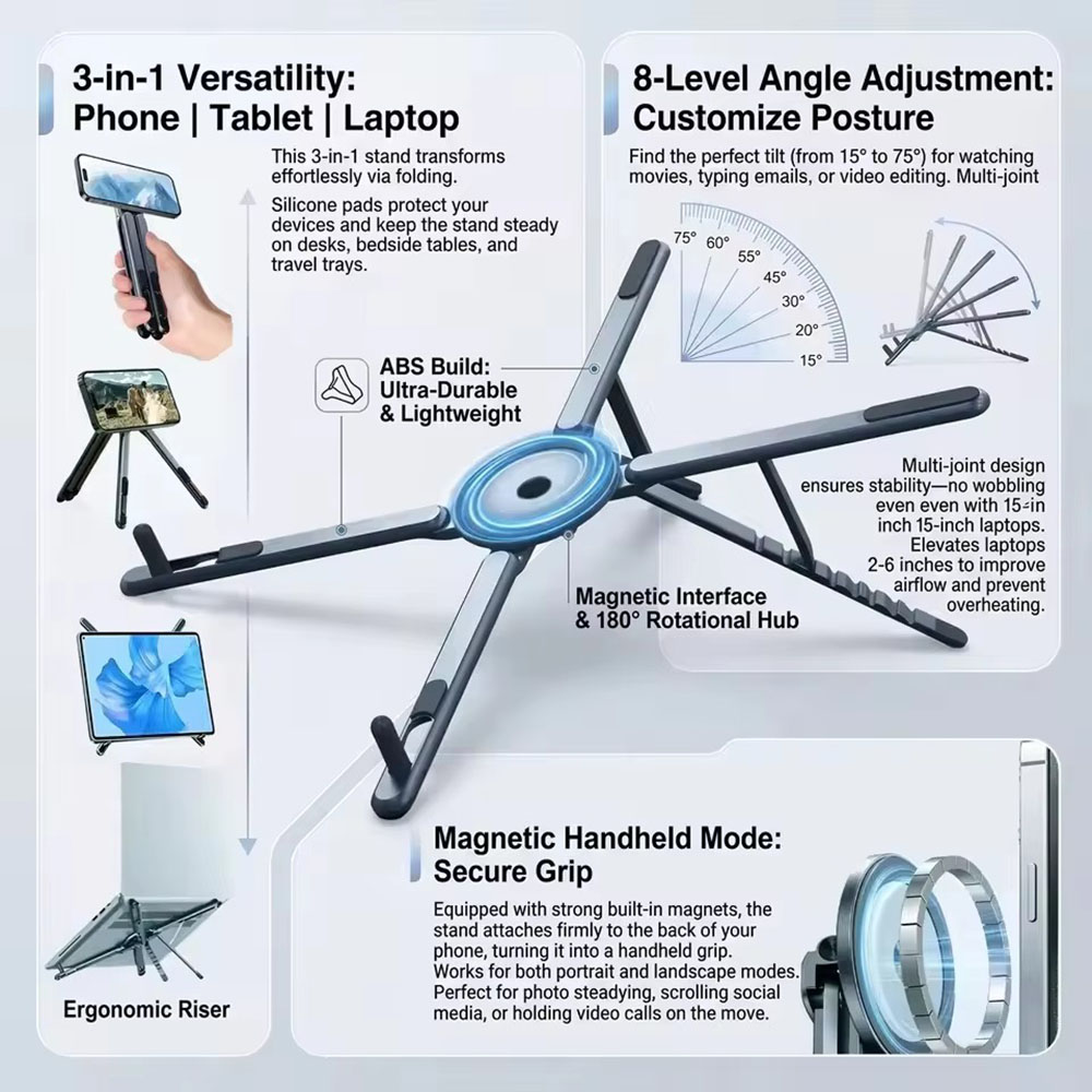 Suporte Magnético Portátil par - Laptop Stand avaliação e preço