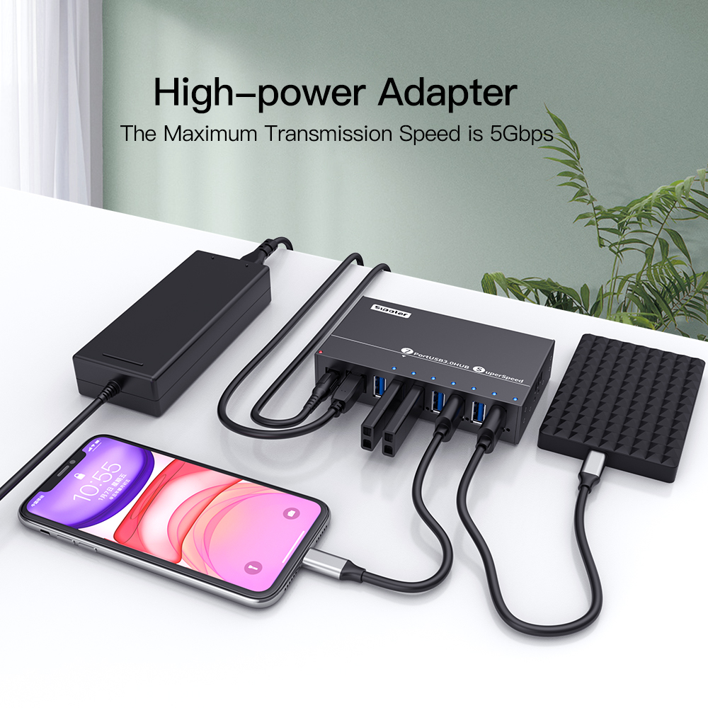 Hub USB Sipolar A-173 de 7 Por - Usb Hub avaliação e preço