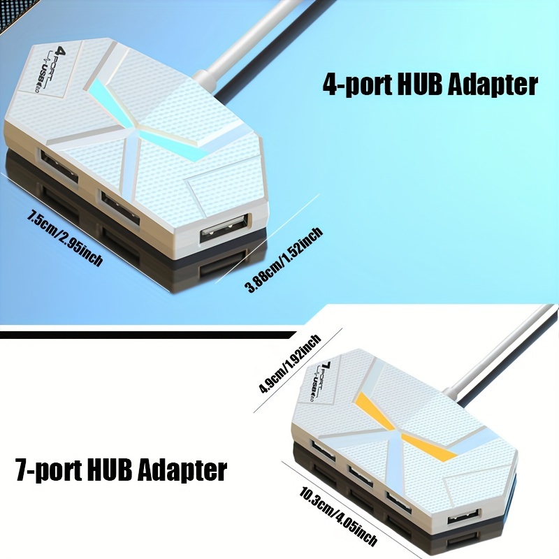Hub USB de 4/7 Portas com Luz  - Usb C Hub avaliação e preço
